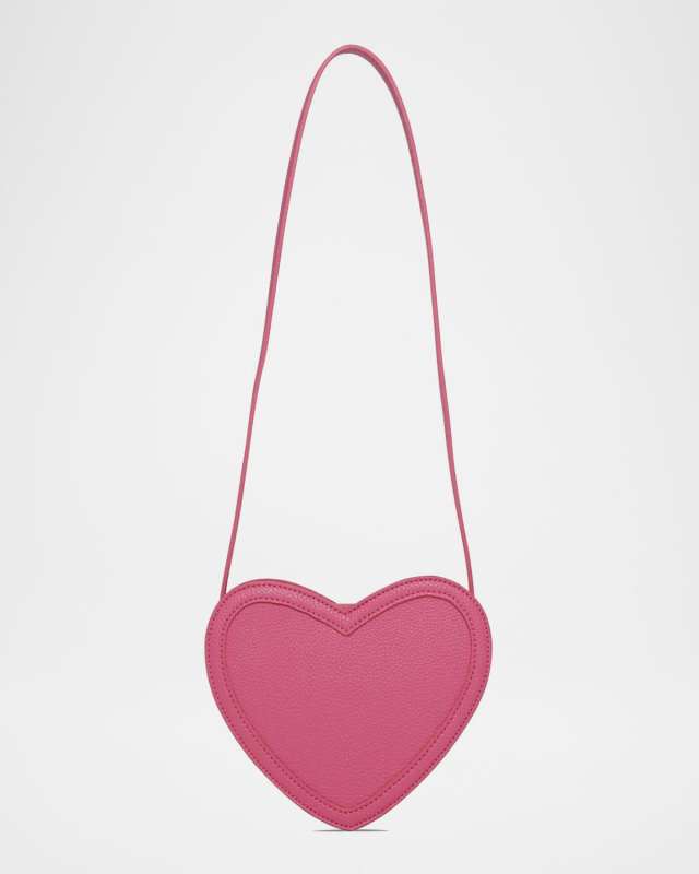 Girl's Heart-Shaped Crossbody Bag